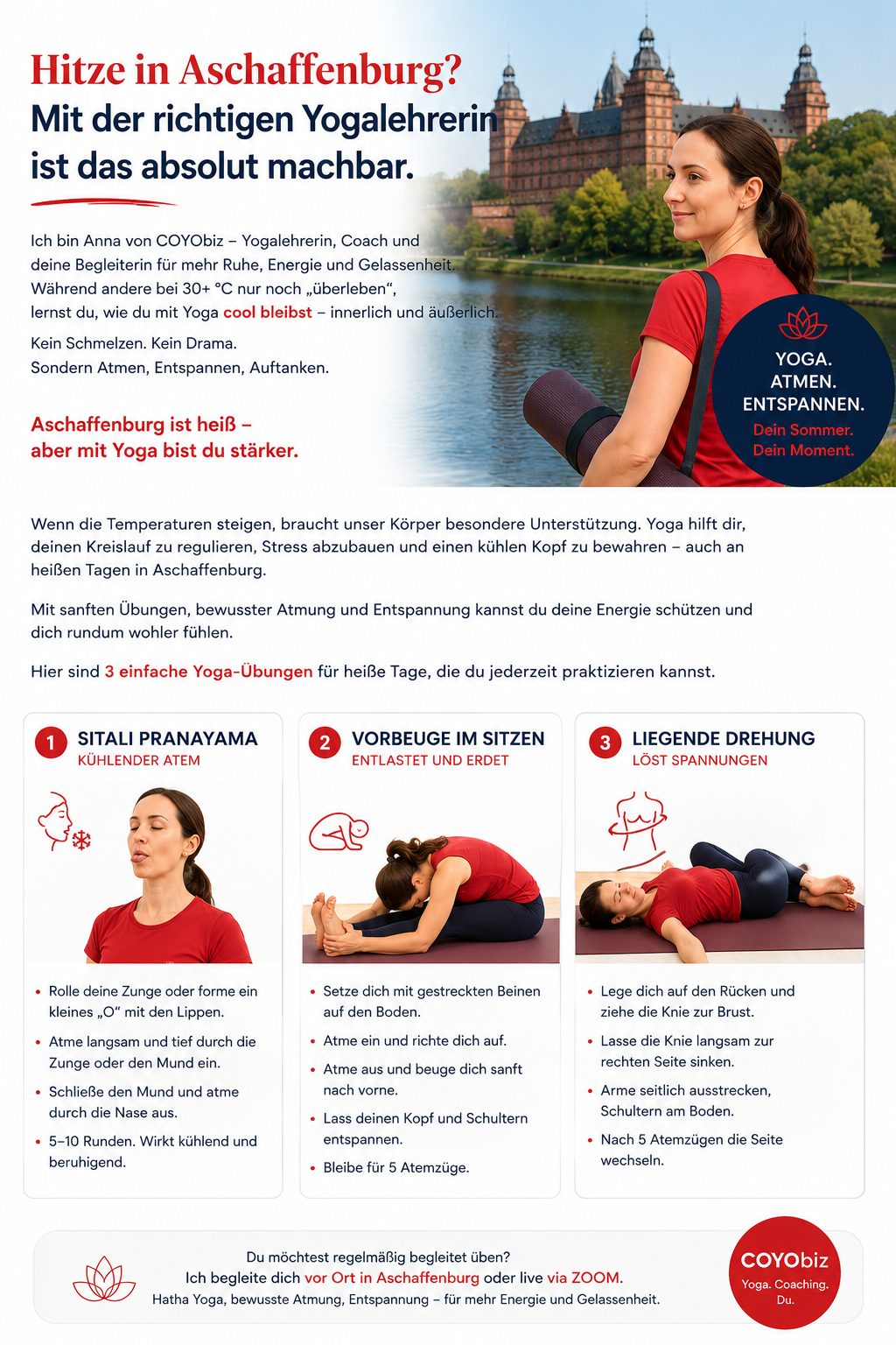 Yoga bei Hitze